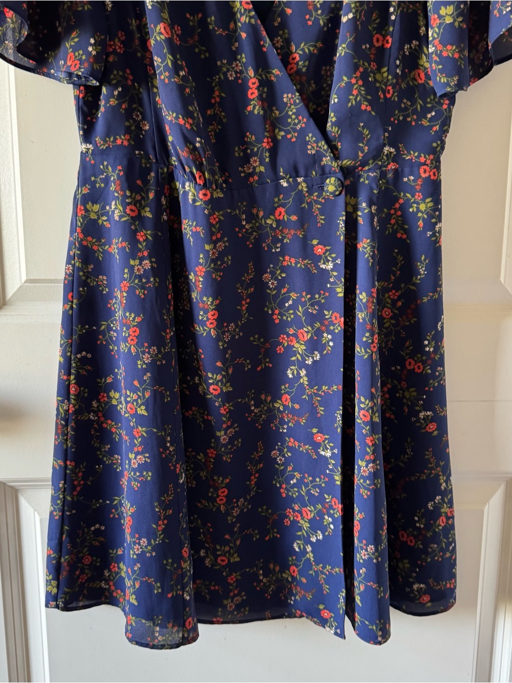 MADEWELL Amaranth Floral Wrap Dress - Picture 3 of 12